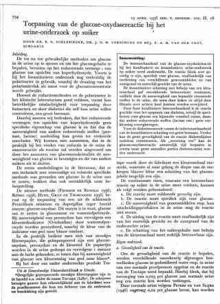 Eerste pagina van het artikel zoals het is gepubliceerd in het tijdschrift