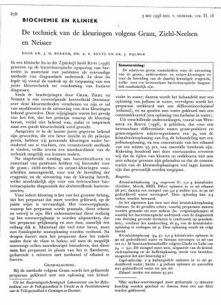 Eerste pagina van het artikel zoals het is gepubliceerd in het tijdschrift