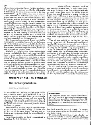 Eerste pagina van het artikel zoals het is gepubliceerd in het tijdschrift