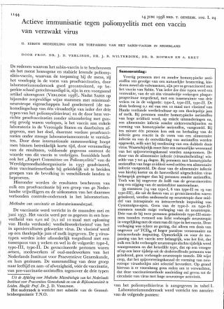 Eerste pagina van het artikel zoals het is gepubliceerd in het tijdschrift