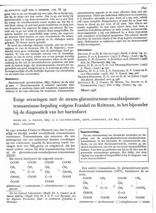 Eerste pagina van het artikel zoals het is gepubliceerd in het tijdschrift