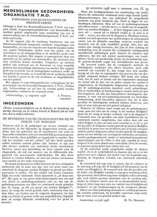 Eerste pagina van het artikel zoals het is gepubliceerd in het tijdschrift