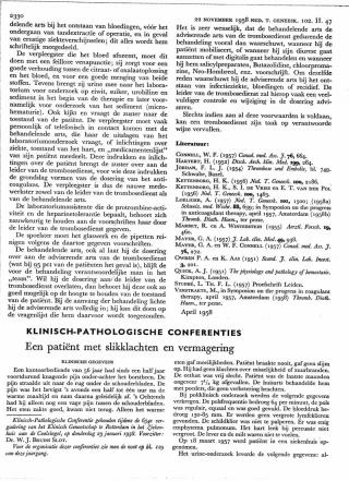 Eerste pagina van het artikel zoals het is gepubliceerd in het tijdschrift