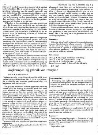 Eerste pagina van het artikel zoals het is gepubliceerd in het tijdschrift