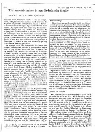 Eerste pagina van het artikel zoals het is gepubliceerd in het tijdschrift