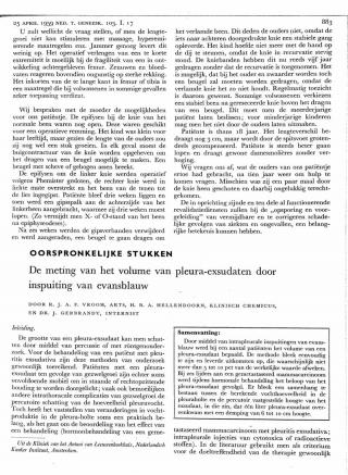 Eerste pagina van het artikel zoals het is gepubliceerd in het tijdschrift