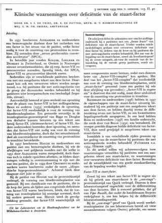 Eerste pagina van het artikel zoals het is gepubliceerd in het tijdschrift