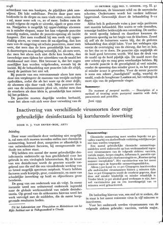 Eerste pagina van het artikel zoals het is gepubliceerd in het tijdschrift
