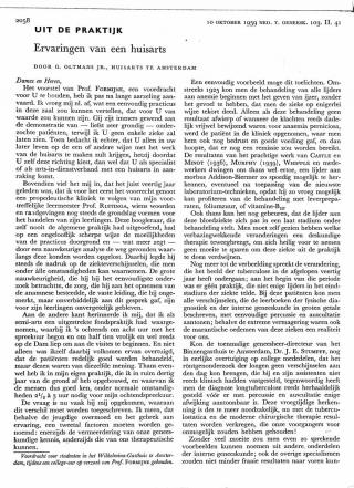 Eerste pagina van het artikel zoals het is gepubliceerd in het tijdschrift