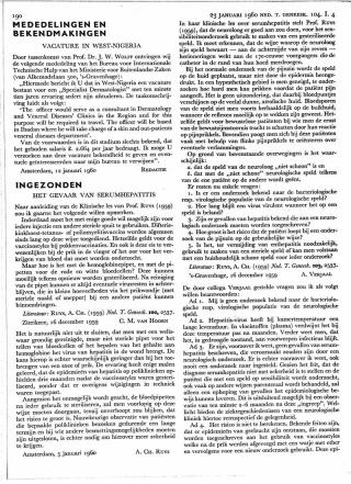 Eerste pagina van het artikel zoals het is gepubliceerd in het tijdschrift