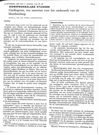 Eerste pagina van het artikel zoals het is gepubliceerd in het tijdschrift