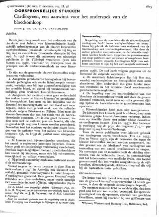 Eerste pagina van het artikel zoals het is gepubliceerd in het tijdschrift