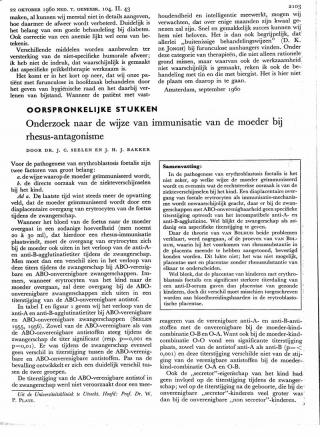 Eerste pagina van het artikel zoals het is gepubliceerd in het tijdschrift