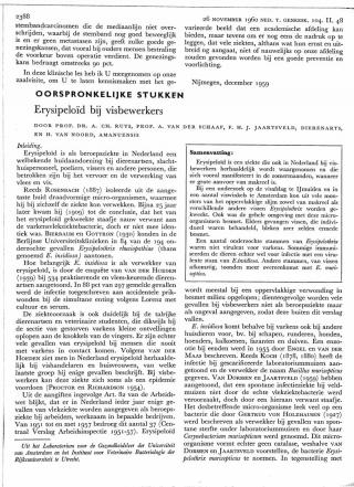 Eerste pagina van het artikel zoals het is gepubliceerd in het tijdschrift