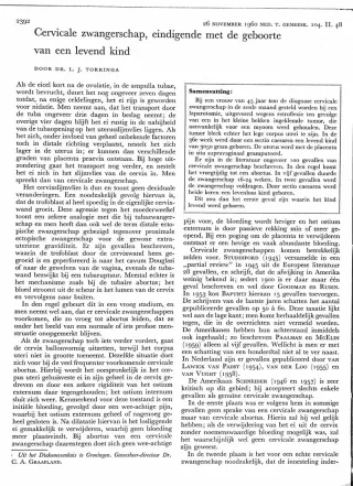 Eerste pagina van het artikel zoals het is gepubliceerd in het tijdschrift