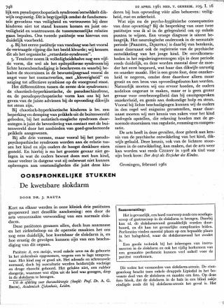 Eerste pagina van het artikel zoals het is gepubliceerd in het tijdschrift