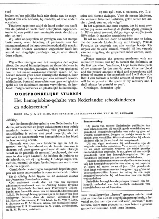 Eerste pagina van het artikel zoals het is gepubliceerd in het tijdschrift