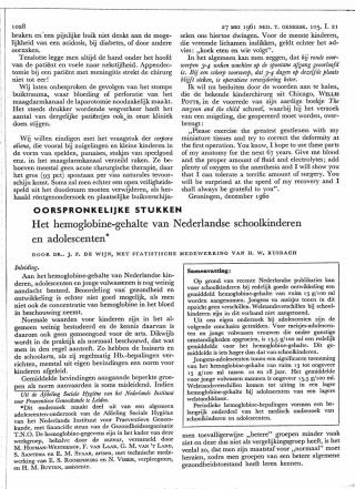 Eerste pagina van het artikel zoals het is gepubliceerd in het tijdschrift