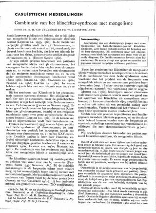 Eerste pagina van het artikel zoals het is gepubliceerd in het tijdschrift