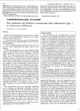 Eerste pagina van het artikel zoals het is gepubliceerd in het tijdschrift