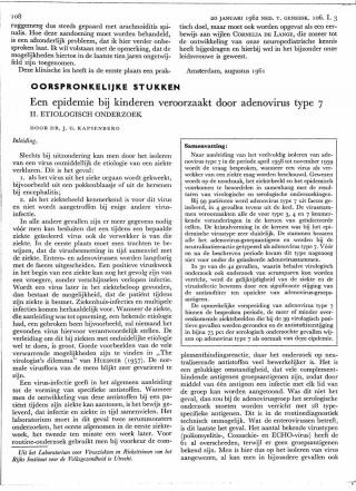 Eerste pagina van het artikel zoals het is gepubliceerd in het tijdschrift