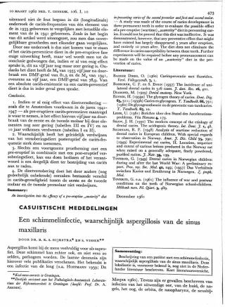 Eerste pagina van het artikel zoals het is gepubliceerd in het tijdschrift