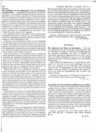 Eerste pagina van het artikel zoals het is gepubliceerd in het tijdschrift