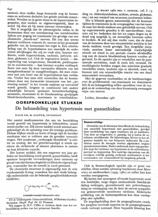 Eerste pagina van het artikel zoals het is gepubliceerd in het tijdschrift