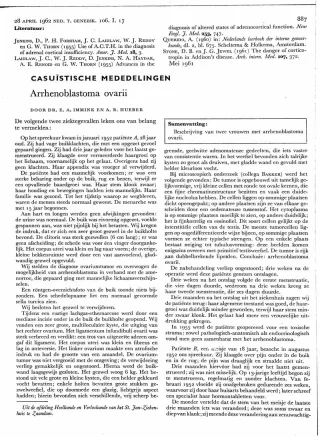 Eerste pagina van het artikel zoals het is gepubliceerd in het tijdschrift