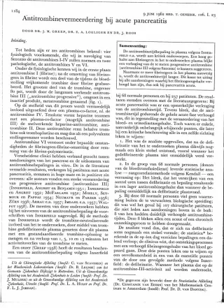 Eerste pagina van het artikel zoals het is gepubliceerd in het tijdschrift