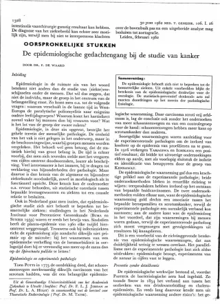Eerste pagina van het artikel zoals het is gepubliceerd in het tijdschrift