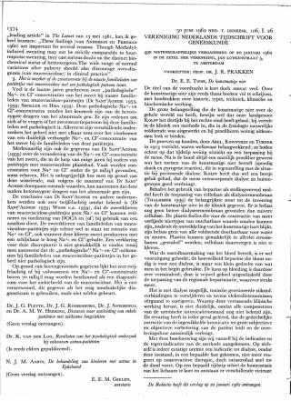 Eerste pagina van het artikel zoals het is gepubliceerd in het tijdschrift