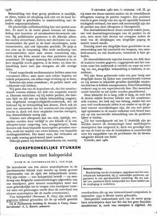 Eerste pagina van het artikel zoals het is gepubliceerd in het tijdschrift