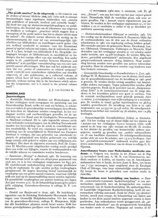 Eerste pagina van het artikel zoals het is gepubliceerd in het tijdschrift