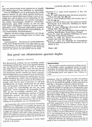 Eerste pagina van het artikel zoals het is gepubliceerd in het tijdschrift