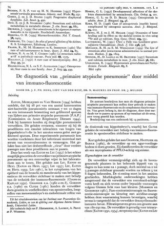 Eerste pagina van het artikel zoals het is gepubliceerd in het tijdschrift