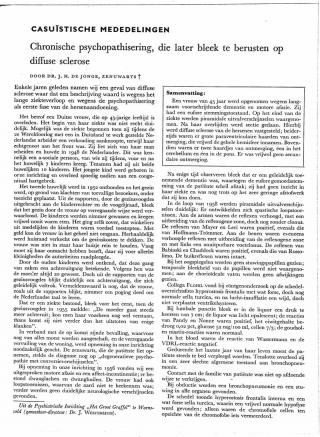 Eerste pagina van het artikel zoals het is gepubliceerd in het tijdschrift