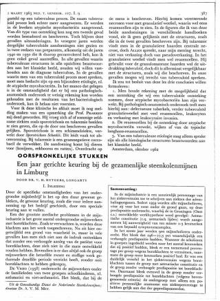 Eerste pagina van het artikel zoals het is gepubliceerd in het tijdschrift