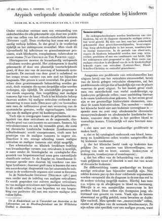 Eerste pagina van het artikel zoals het is gepubliceerd in het tijdschrift