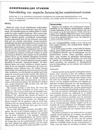 Eerste pagina van het artikel zoals het is gepubliceerd in het tijdschrift