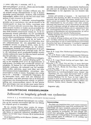 Eerste pagina van het artikel zoals het is gepubliceerd in het tijdschrift