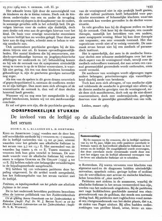 Eerste pagina van het artikel zoals het is gepubliceerd in het tijdschrift