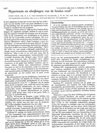 Eerste pagina van het artikel zoals het is gepubliceerd in het tijdschrift