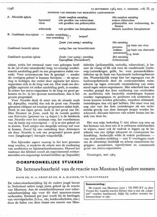 Eerste pagina van het artikel zoals het is gepubliceerd in het tijdschrift