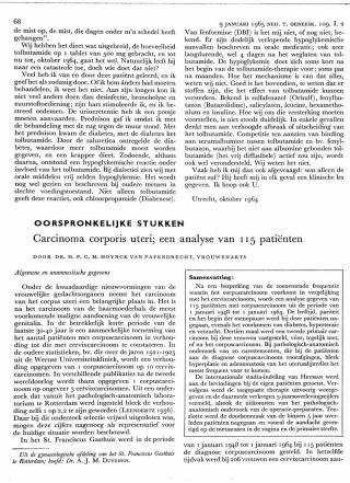 Eerste pagina van het artikel zoals het is gepubliceerd in het tijdschrift