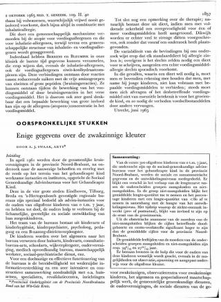 Eerste pagina van het artikel zoals het is gepubliceerd in het tijdschrift