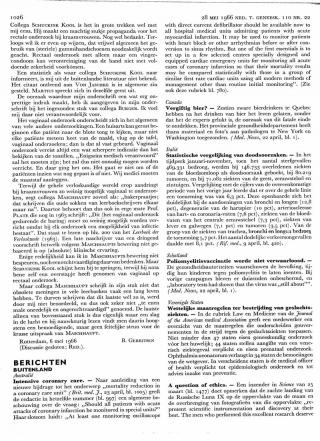 Eerste pagina van het artikel zoals het is gepubliceerd in het tijdschrift