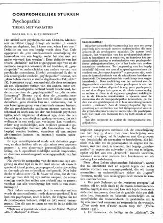 Eerste pagina van het artikel zoals het is gepubliceerd in het tijdschrift