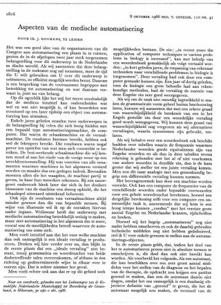 Eerste pagina van het artikel zoals het is gepubliceerd in het tijdschrift