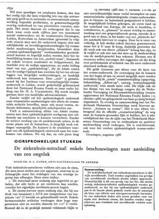 Eerste pagina van het artikel zoals het is gepubliceerd in het tijdschrift